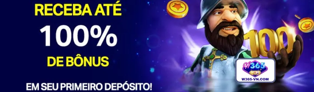 Bônus de até 100% no primeiro depósito