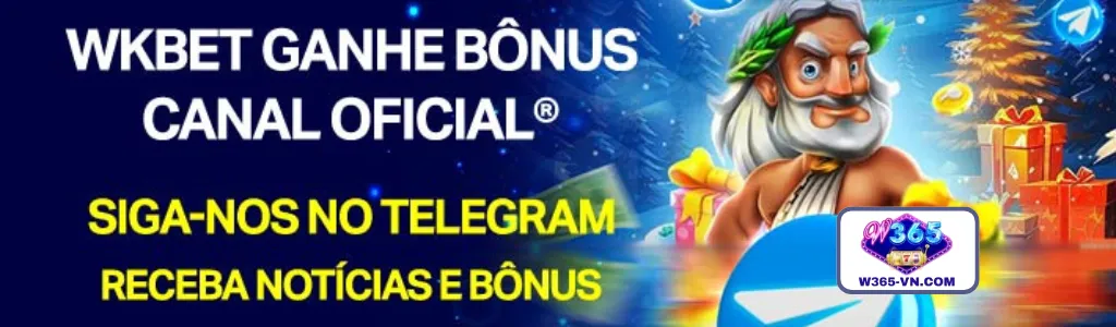 Entre no canal Telegram do WKBET cassino e receba bônus exclusivos